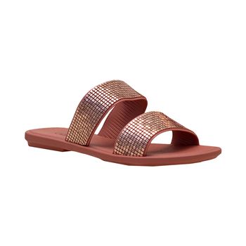 Sandalia-Nude-Rose-Duas-Tiras-Brilhosas-|-Grendha-Tamanho--33---Cor--NUDE-ESCURO-0